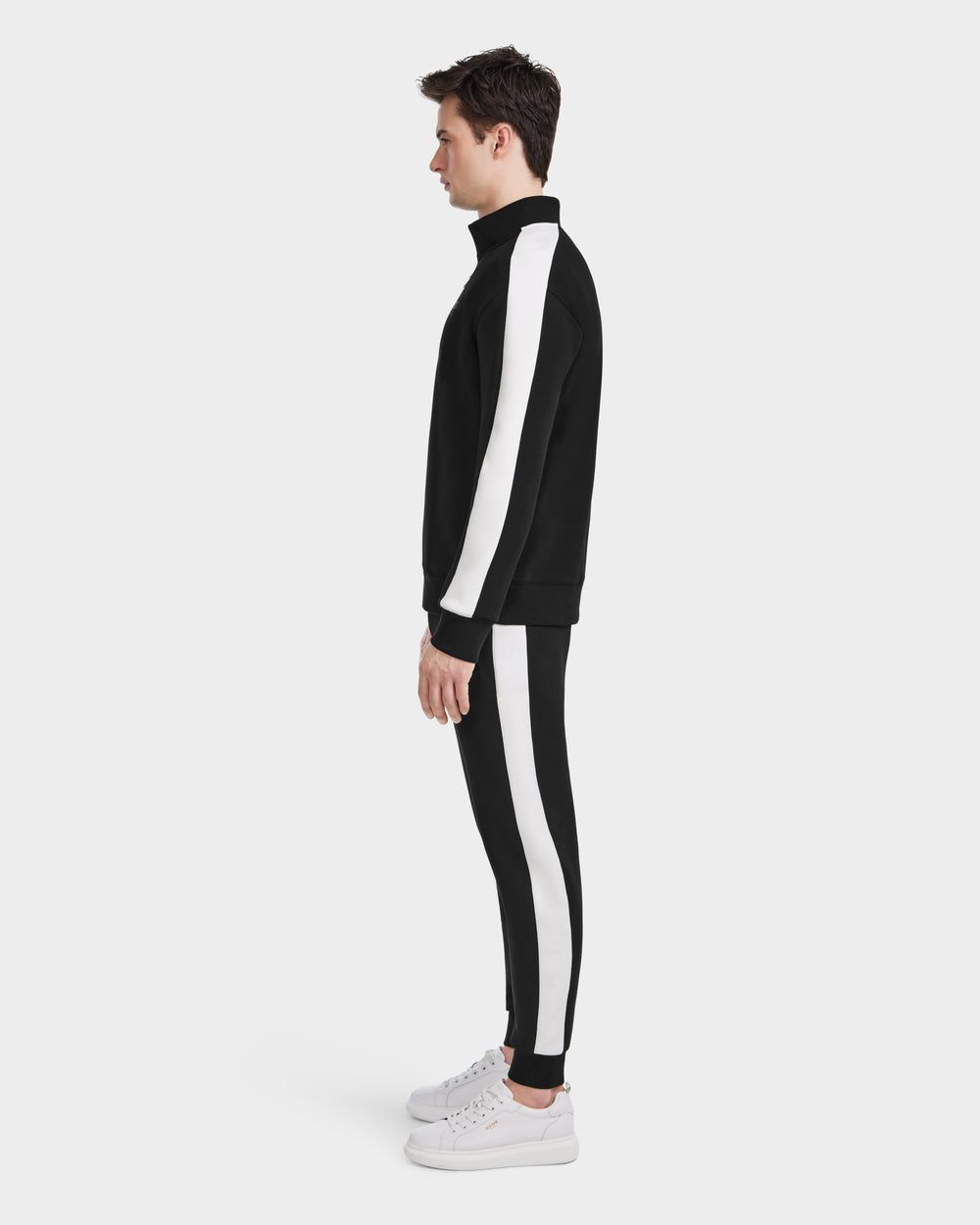 RUDSAK KENMORE Black Mock Neck Sweat Top - Premium Comfort & Style