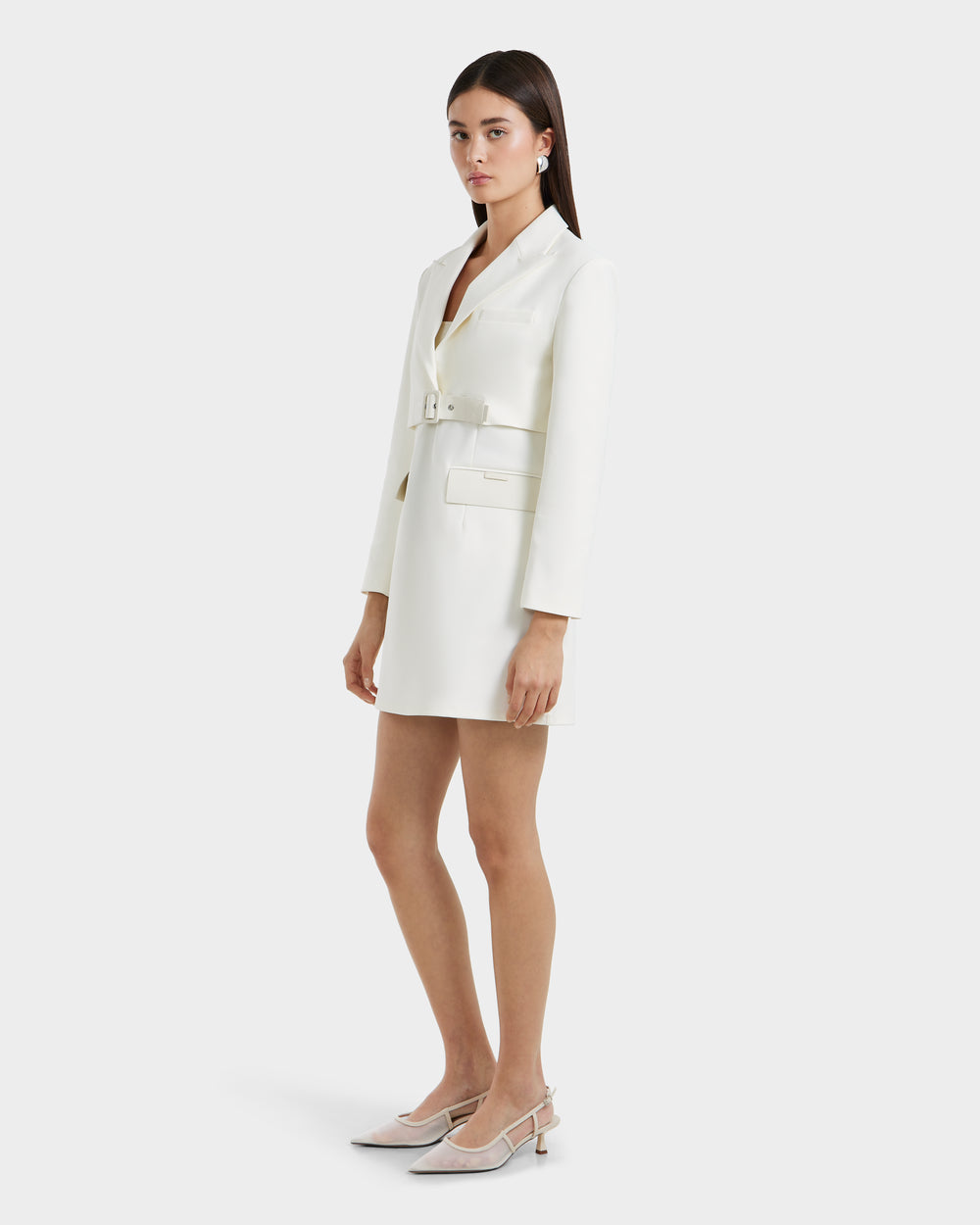 LEXI Women's Cropped Blazer - Vegan Leather Belt | Power Dressing  Rudsak