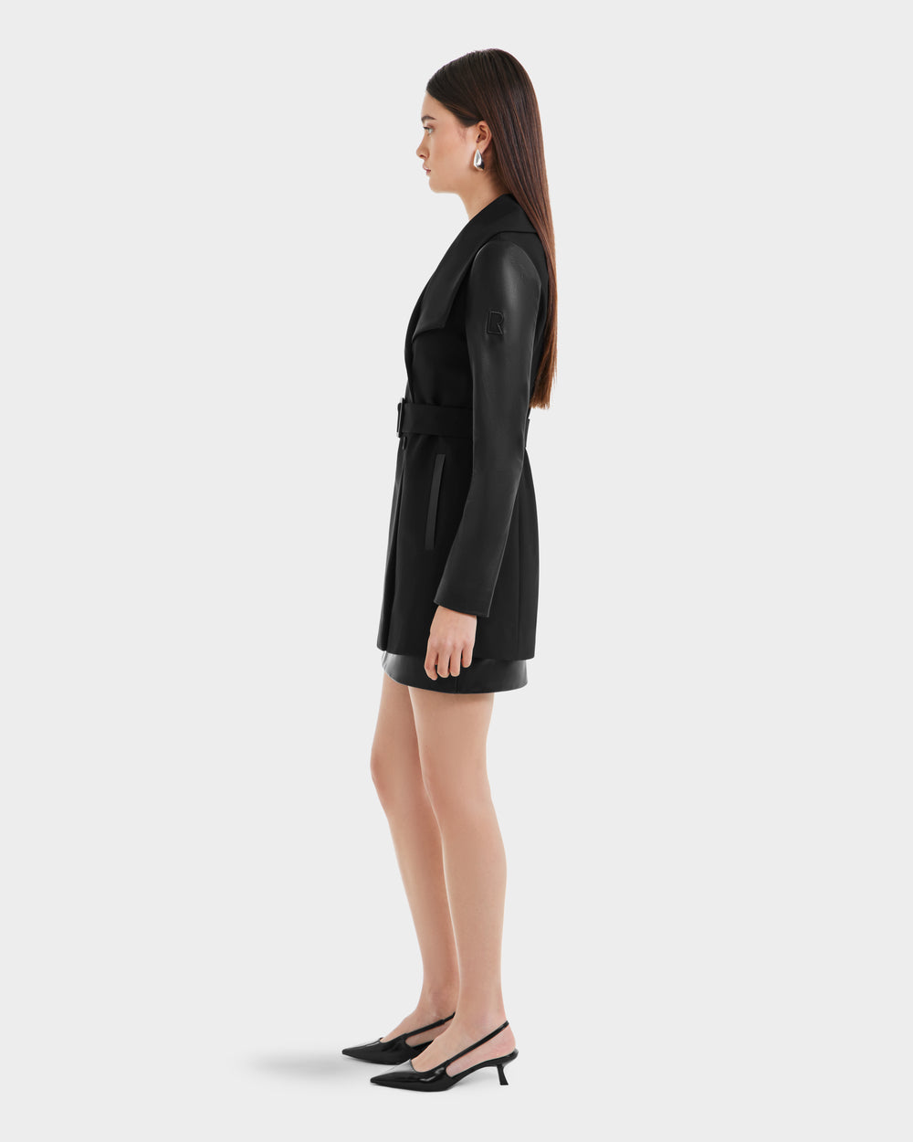 RUDSAK MELBA Women's Neoprene Wrap Coat | Sleek Transitional Style