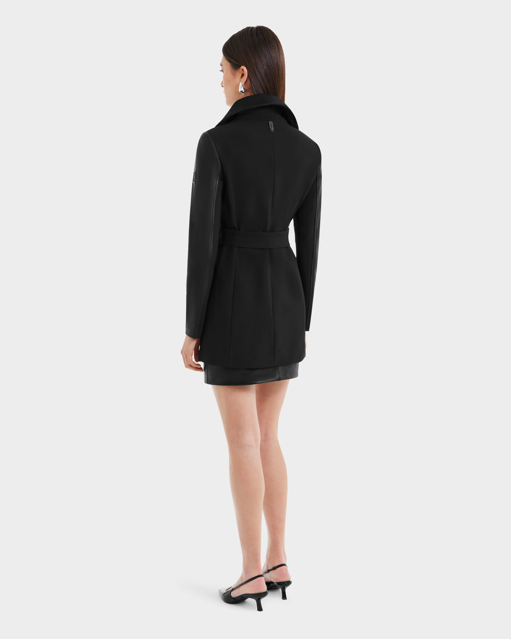RUDSAK MELBA Women's Neoprene Wrap Coat | Sleek Transitional Style