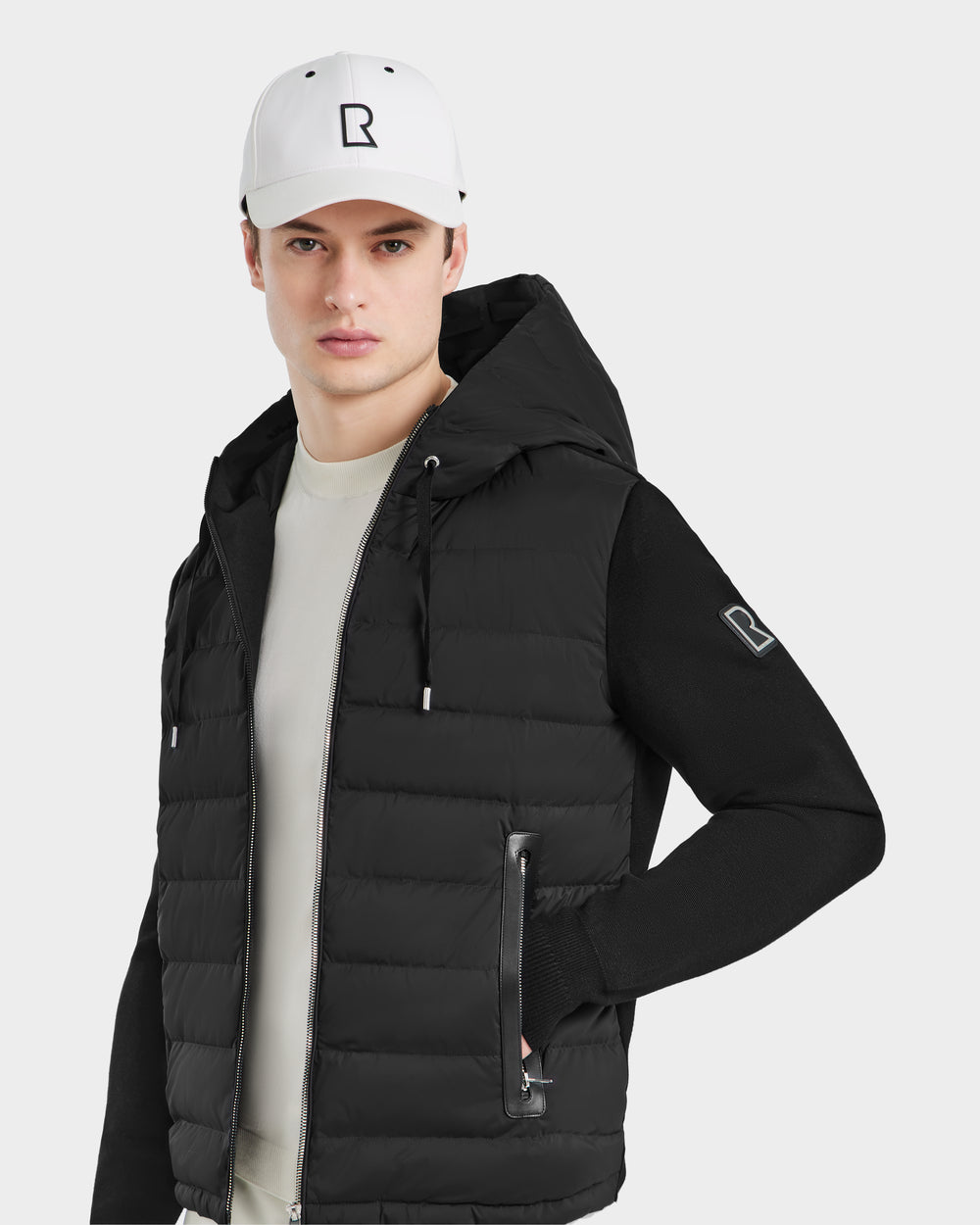 RUDSAK Men's RIVER Hooded Hybrid Down Jacket Lightweight Style