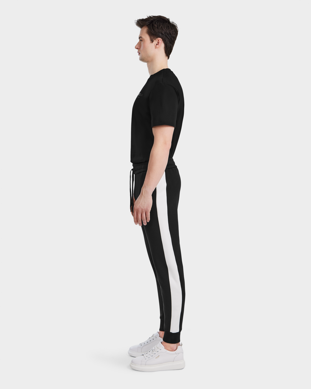 RUDSAK RYLAN Black Men's Joggers - Soft Cotton Blend & Relaxed Fit