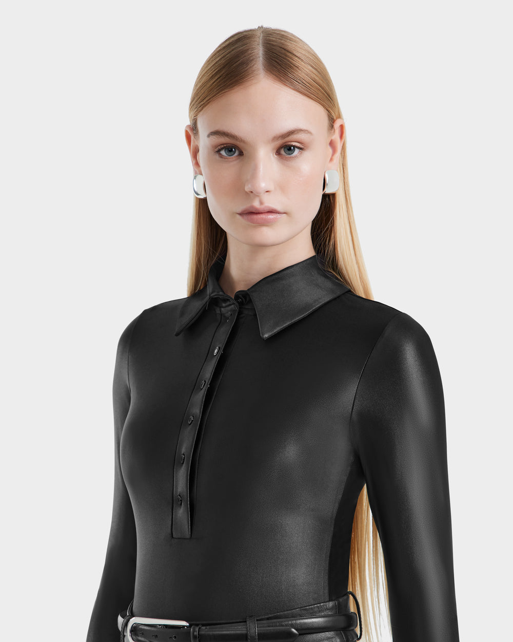 women's dress shirt bodysuit Essential Bodysuit Shirt  Qua