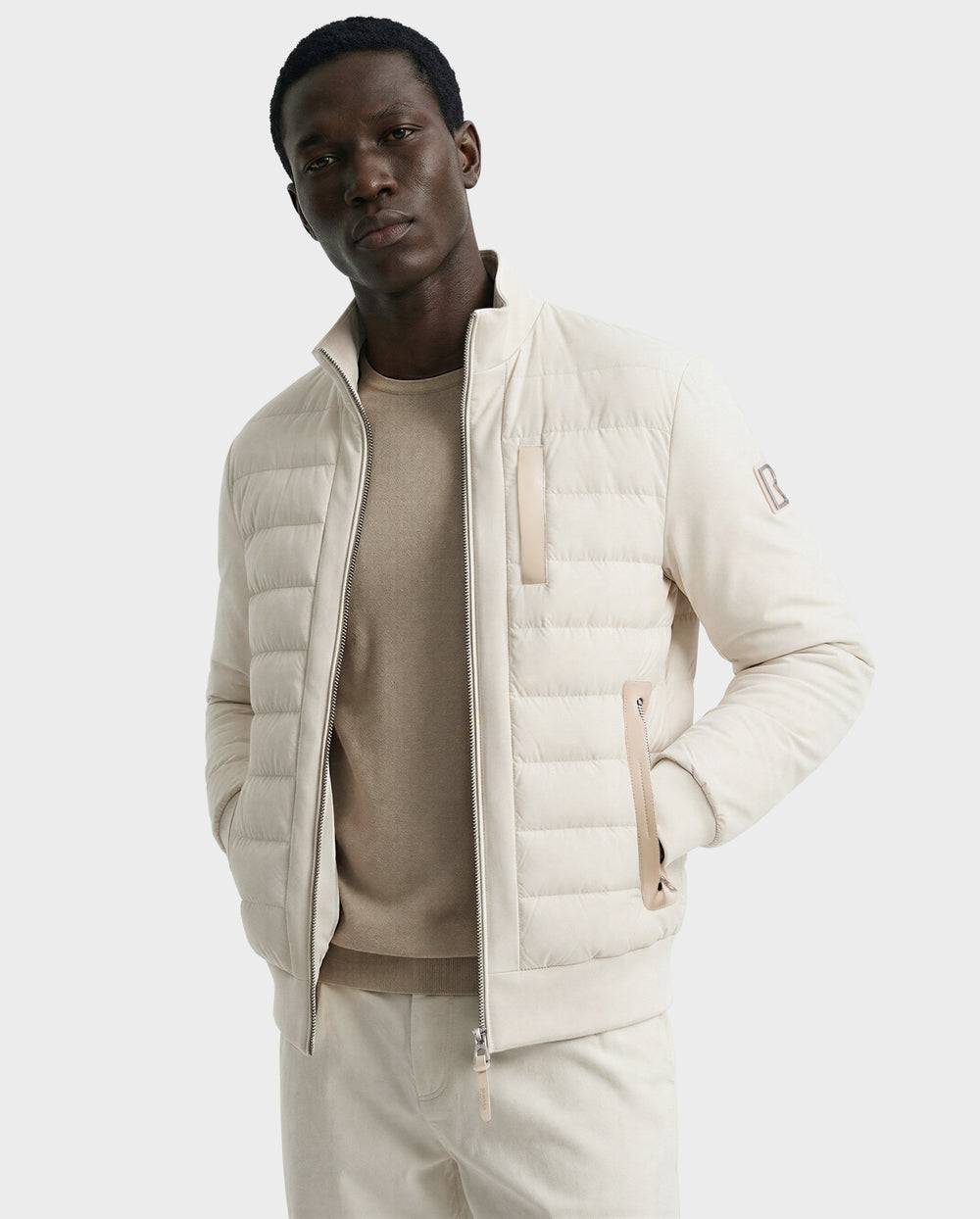 JIMMY Men's Sleek Quilted Down Jacket | Water-Resistant & Warm