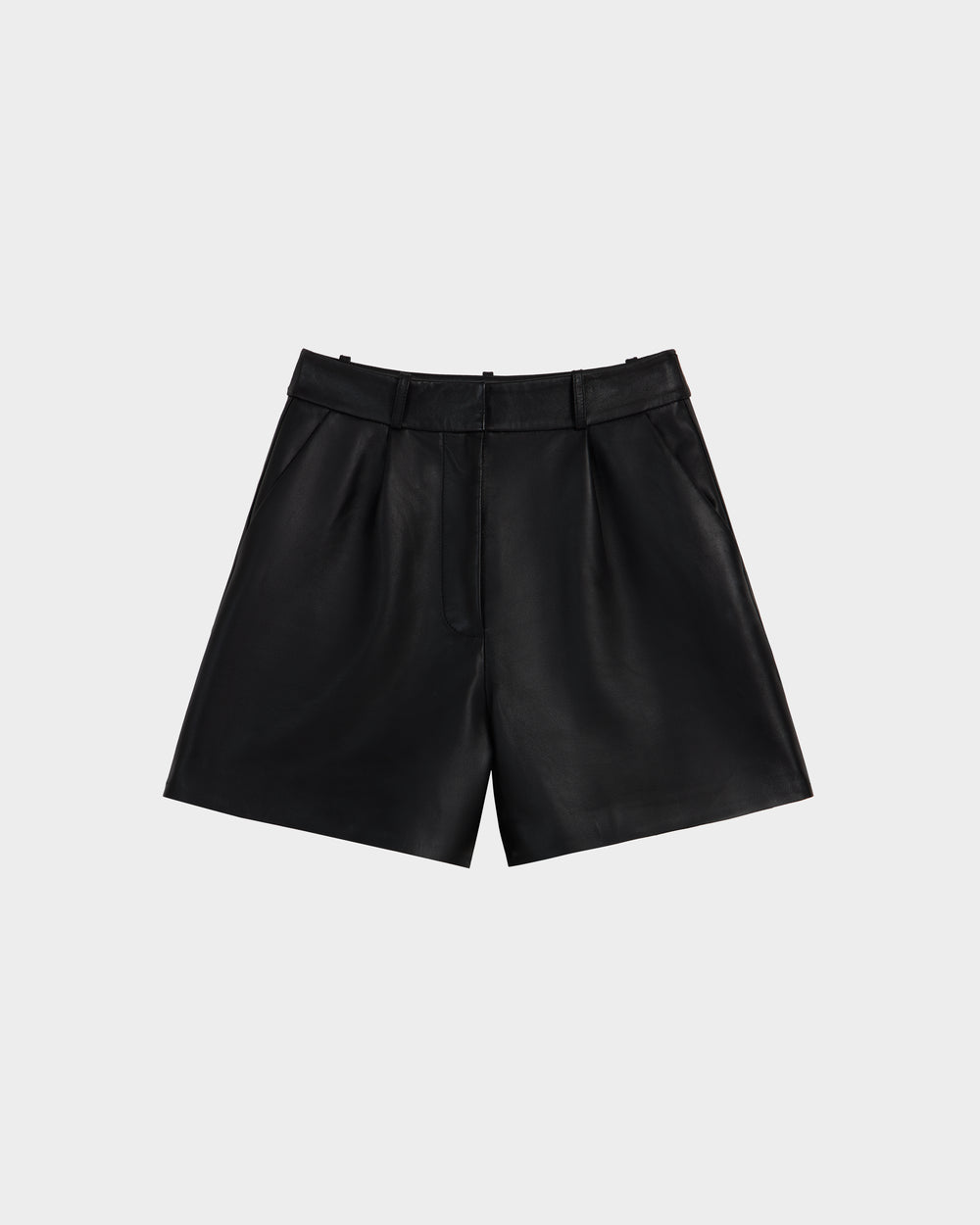 Faux Leather Shorts Short Cuir Femme Faux Leather Fitted Shorts