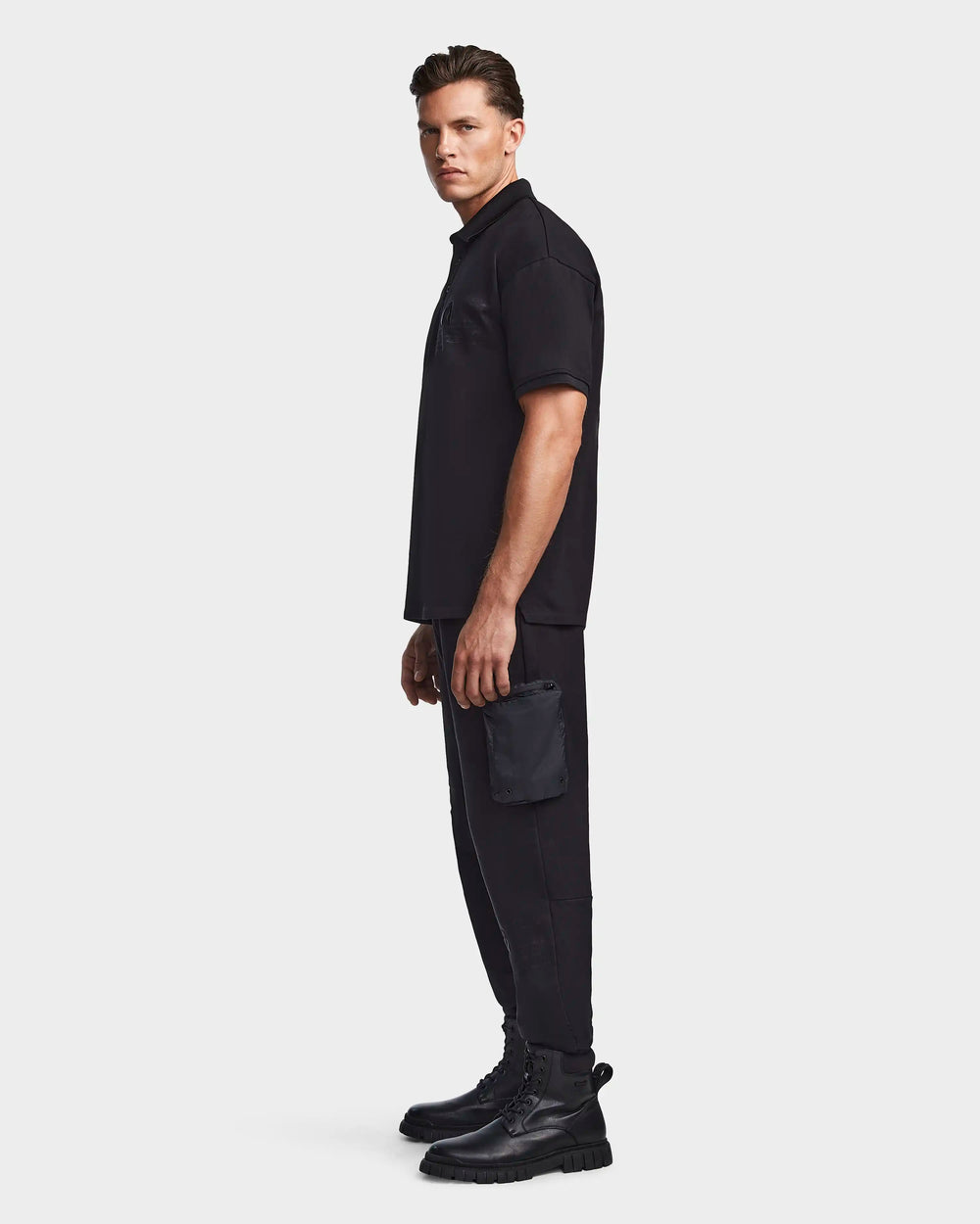 Cotton black hotsell polo shirt