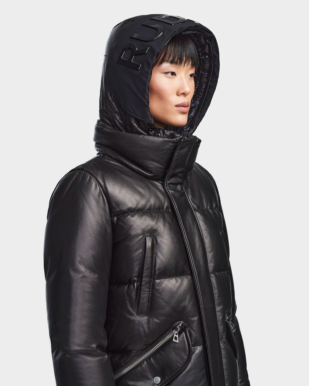 Unisex Leather Down Parka APOLLO X Black | RUDSAK – Rudsak