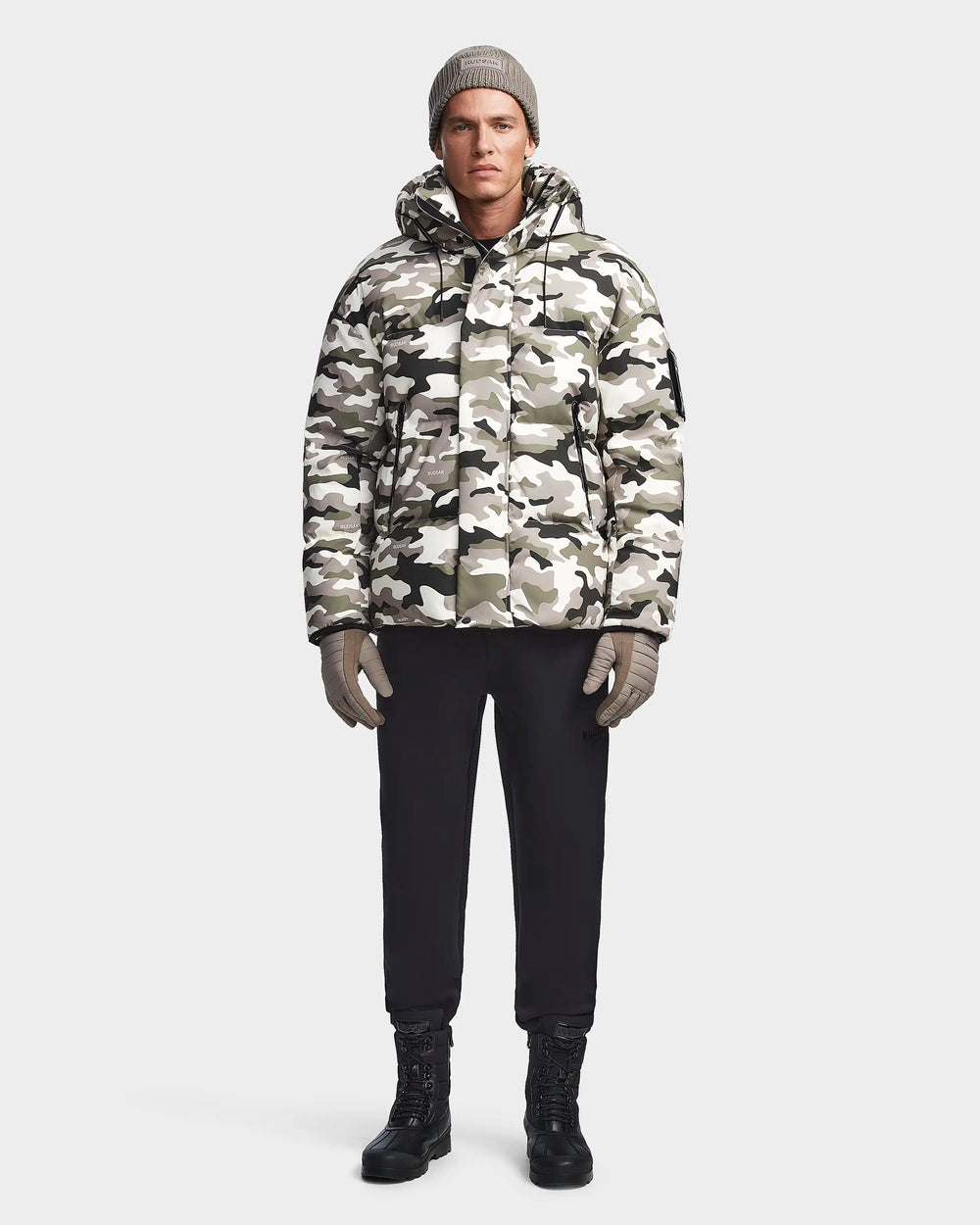 Camouflage hot sale bubble jacket