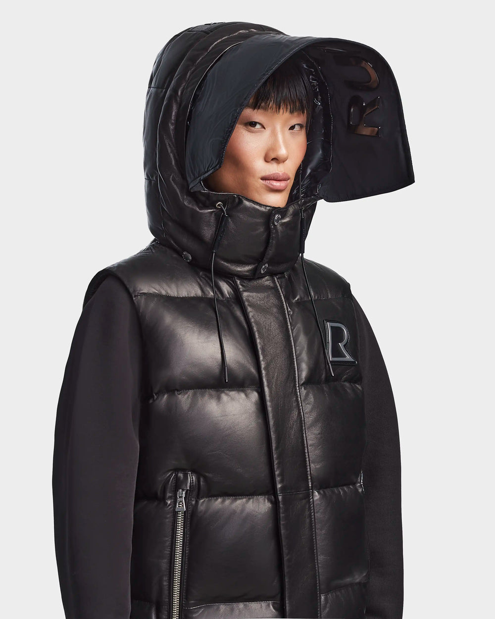 rielle riche Vest combi Jacket(Black) rielle riche Vest combi Jacket(Black)