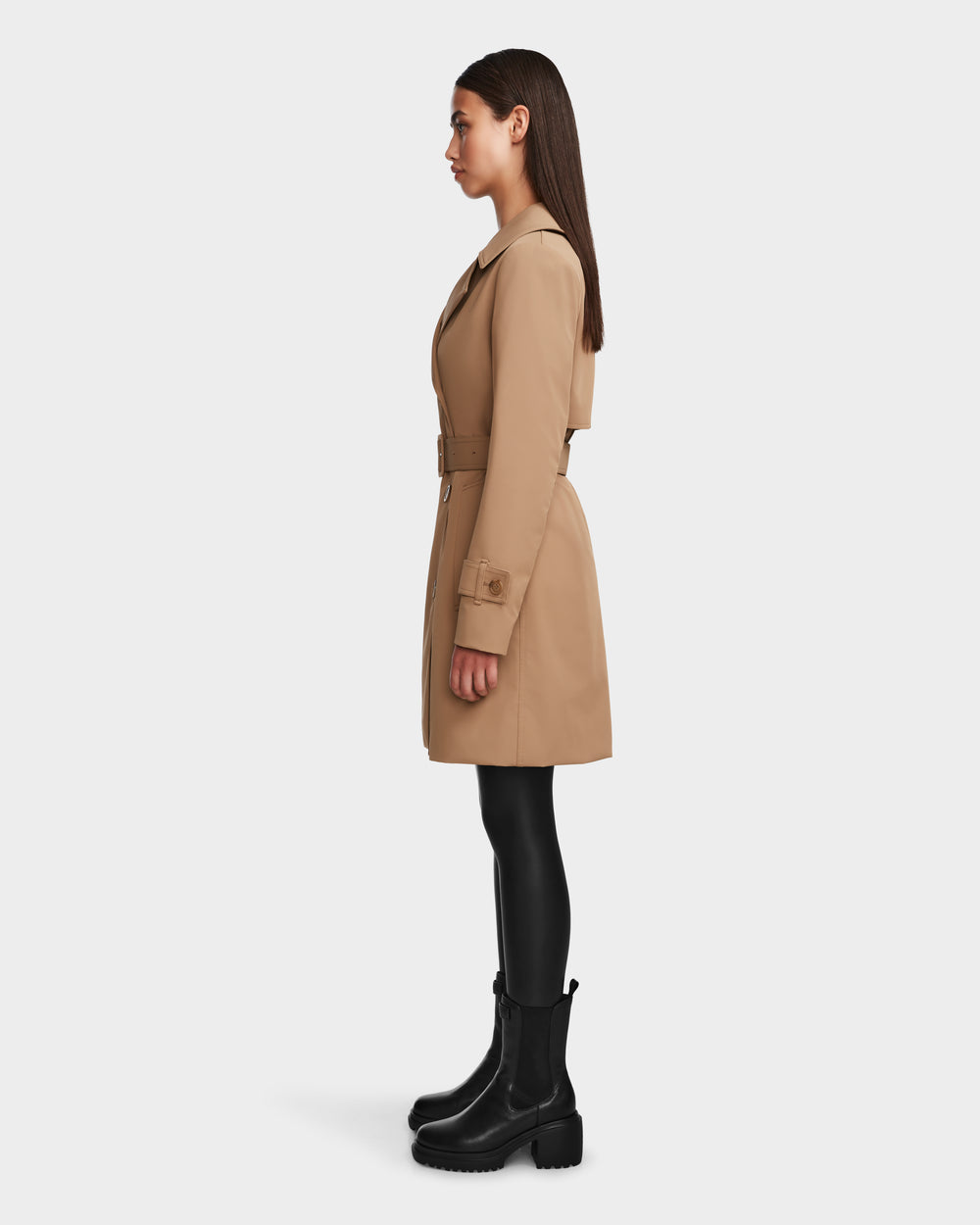 Women's KIMBERLY Camel Trench Coat - Water-Repellent & Insulated Women's KIMBERLY Camel Trench Coat - Water-Repellent & Insulated