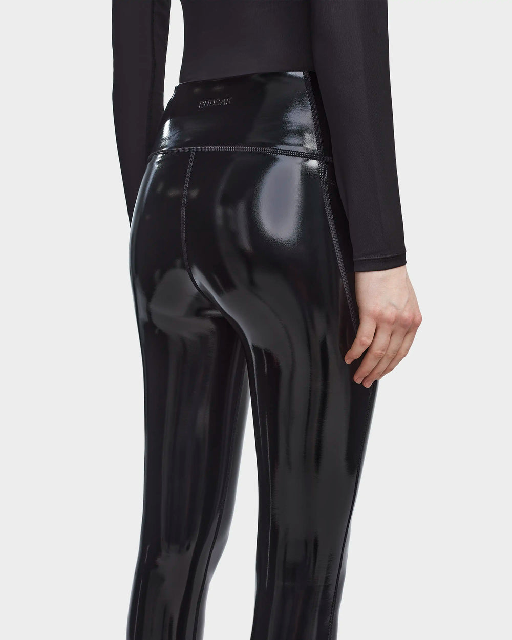 shirin p women's patent vegan leather leggings