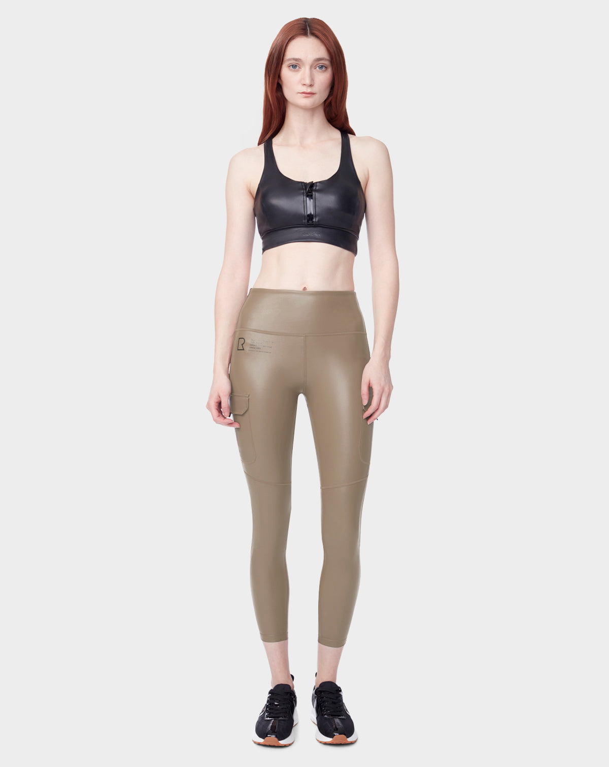 RUDSAK SIEN L Women's Vegan Leather Cargo Leggings - Cement – Rudsak