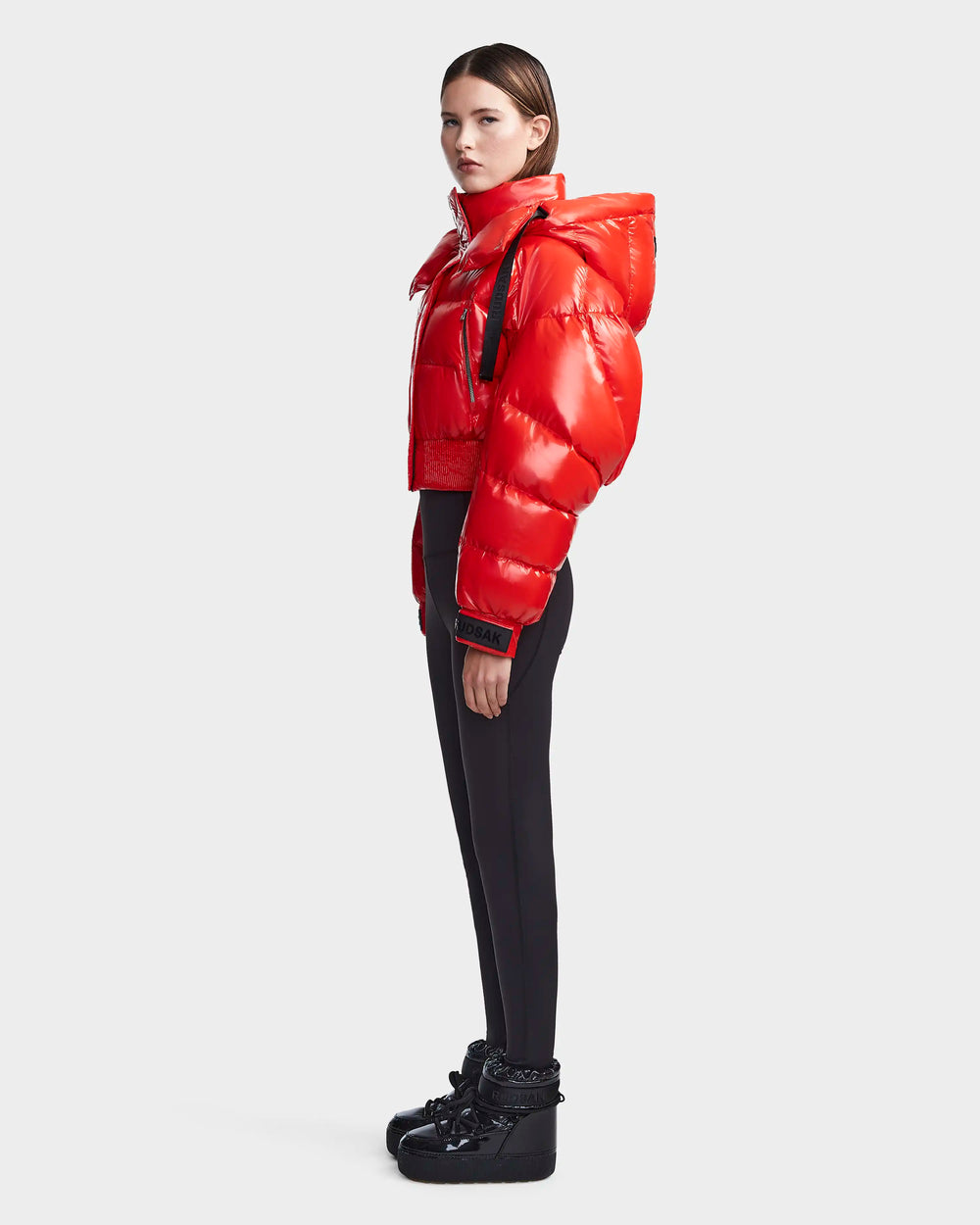 Shiny down hotsell puffer jacket women's