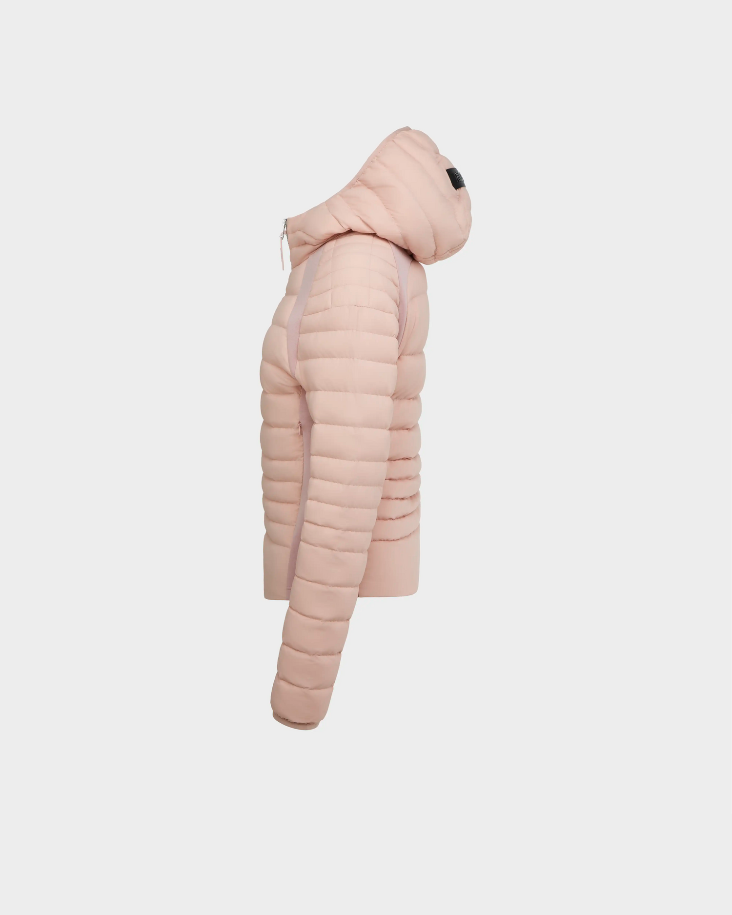 The LENA - L124005 Soft Pink jacket by Rudsak is a quilted, hooded light down jacket that keeps you warm and stylish.