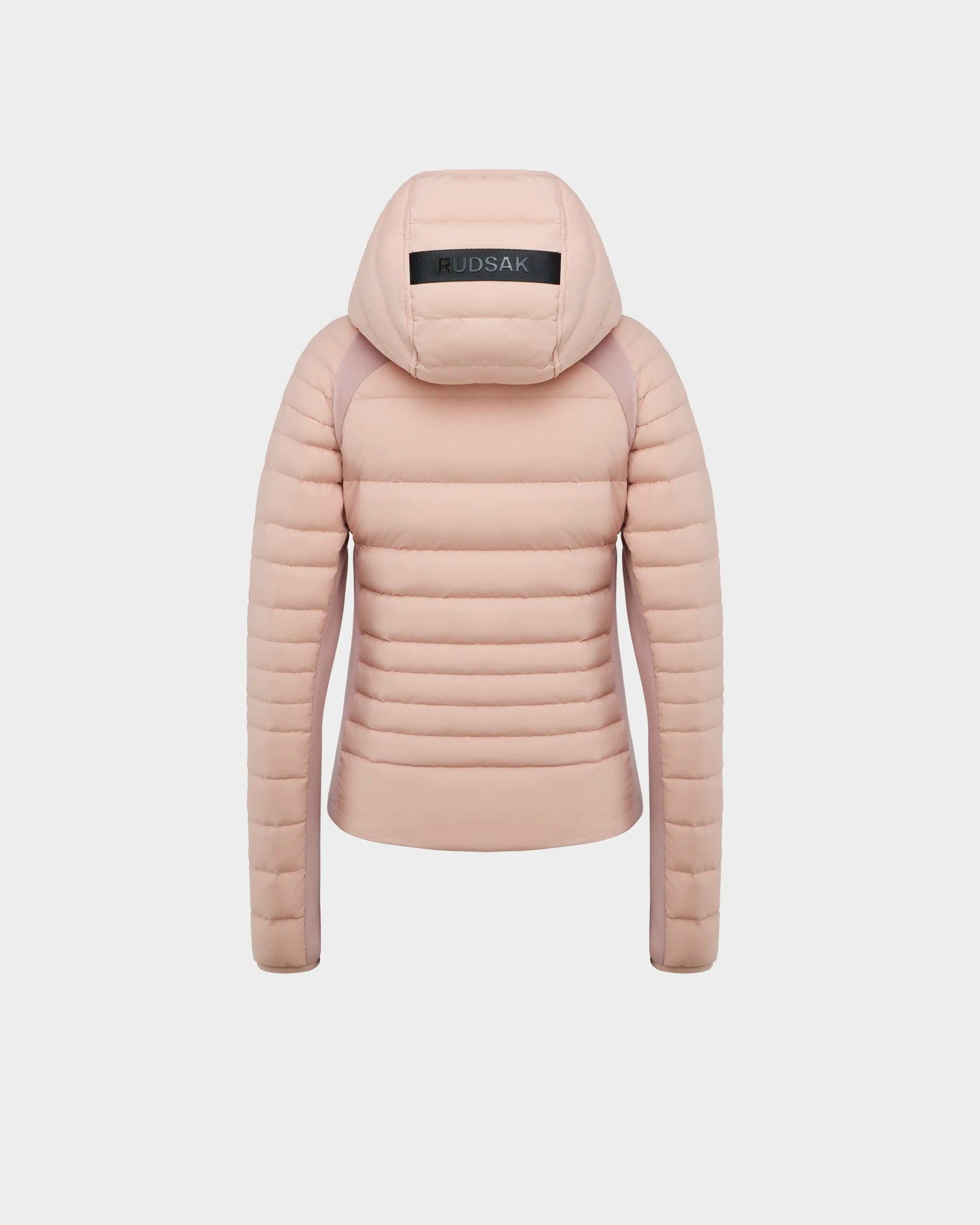 The Rudsak LENA - L124005 Soft Pink is a womens hooded down jacket, featuring a stylish quilted design for warmth and comfort.