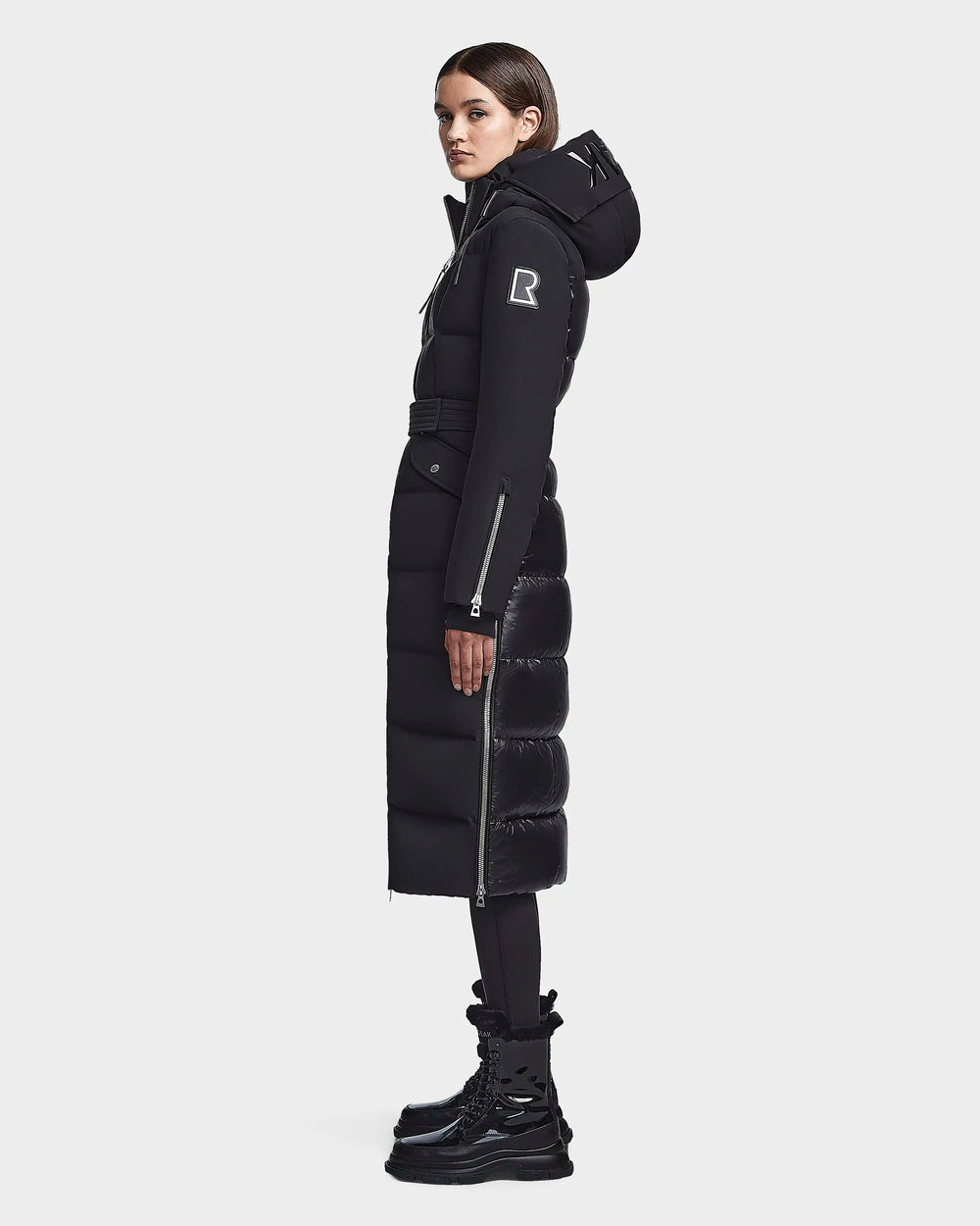 Women's maxi down sales puffer coat