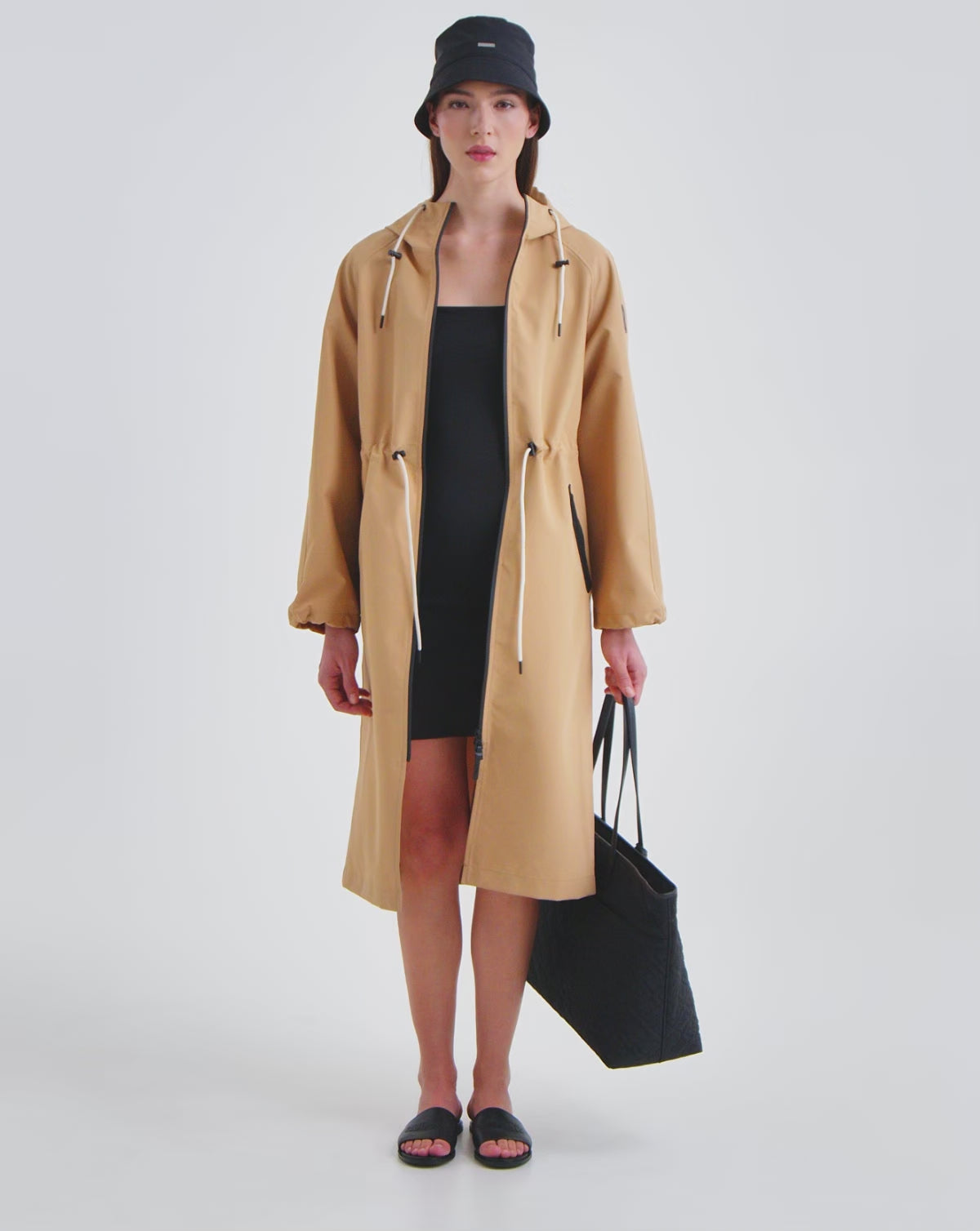 RUDSAK CARLA Women's Long Raincoat | Stylish & Lightweight – Rudsak