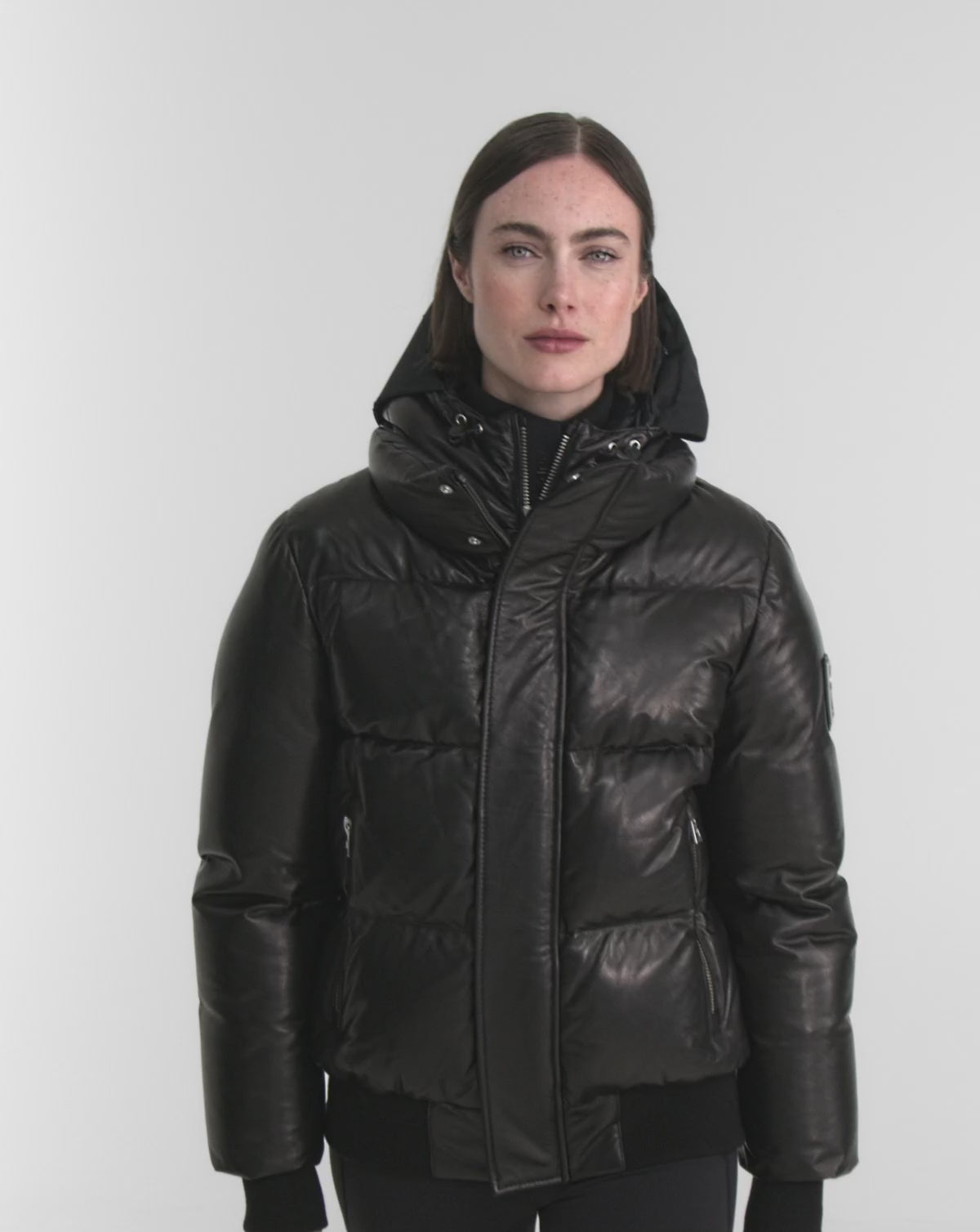 Unisex Leather Down Bomber JORDY X Black | RUDSAK – Rudsak