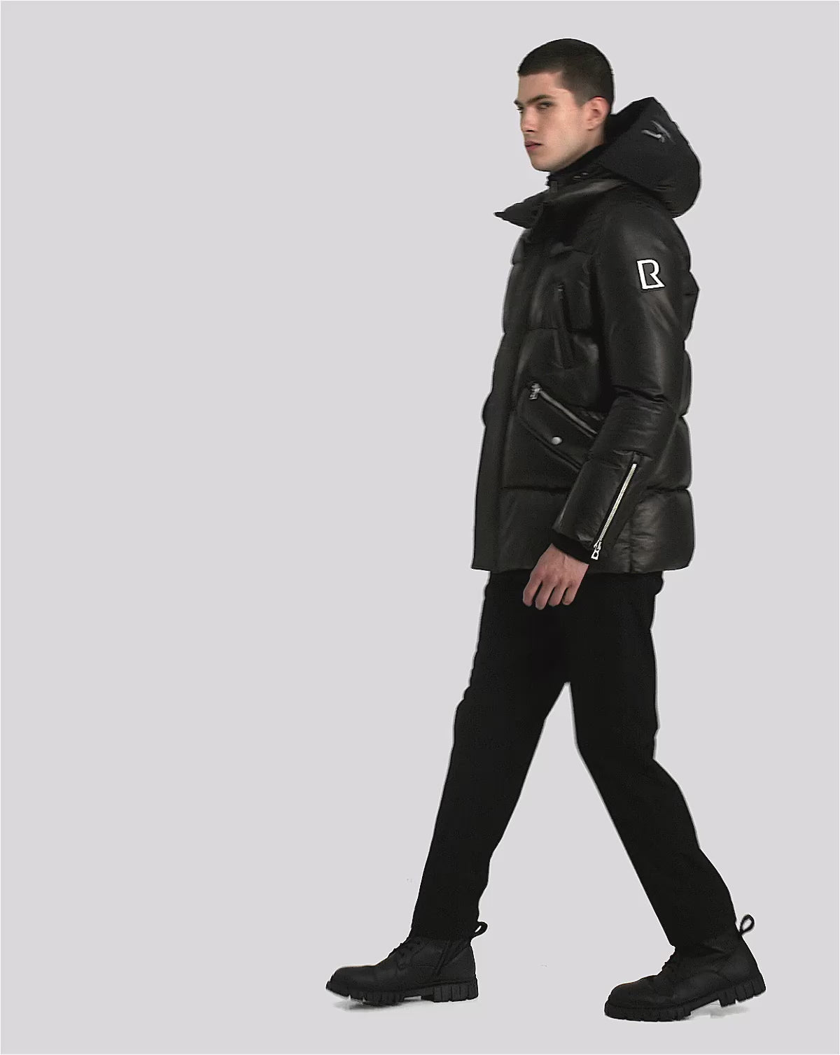 Unisex Leather Down Parka APOLLO X Black | RUDSAK – Rudsak