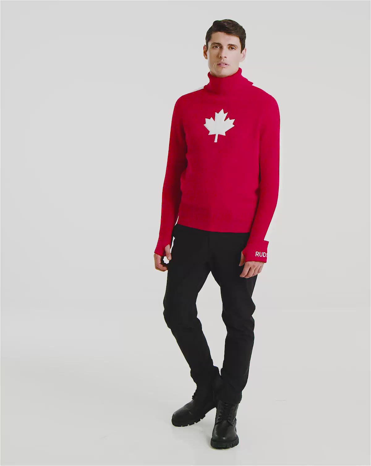 トップス BRYCELAND'S RAF ROLLNECK RED 38 トップス BRYCELAND'S RAF ROLLNECK RED 38 RAF Rollneck Pullover Red