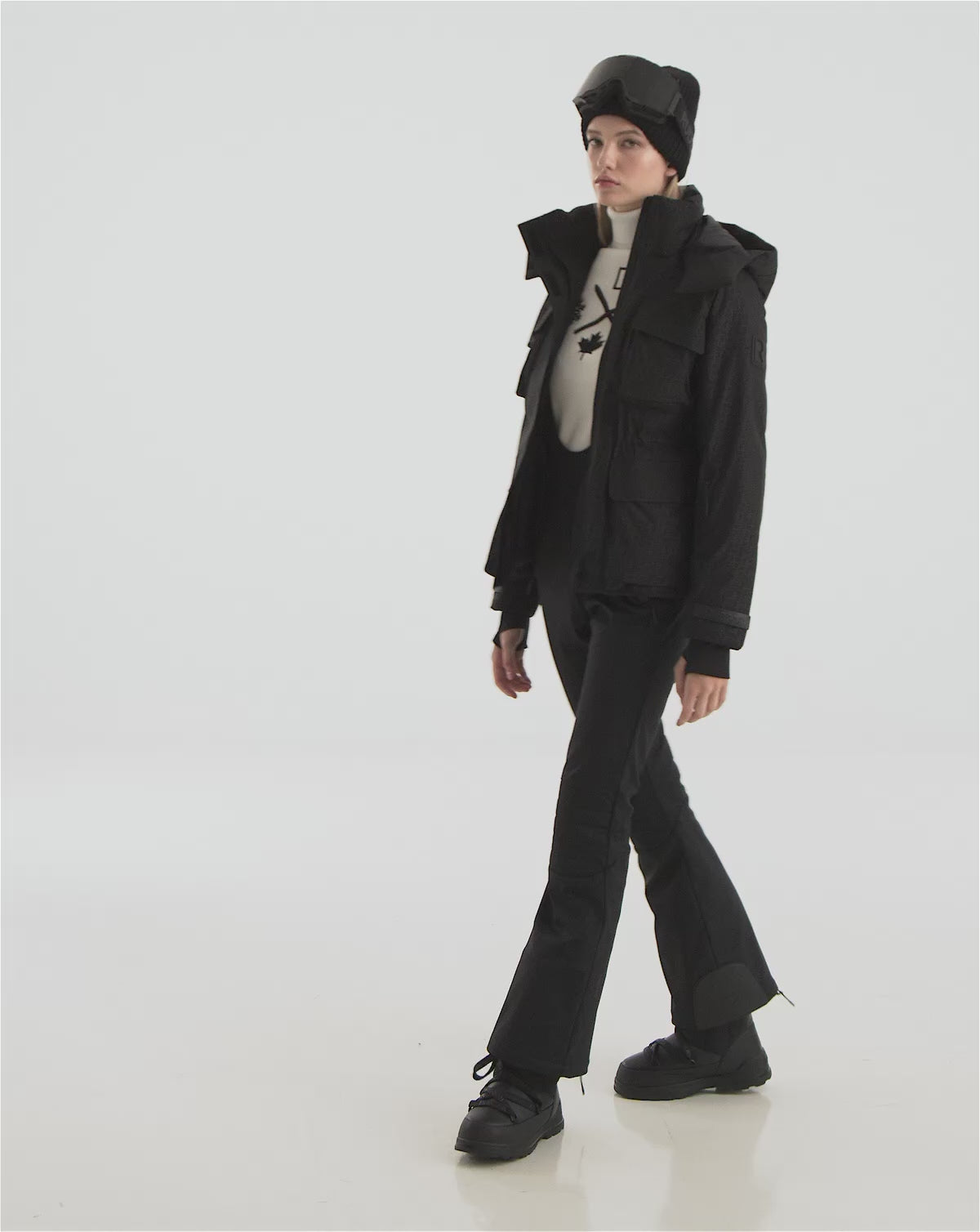 RUDSAK LUX MO Monogram Print Women's Ski Jacket | RECCO, Warmth