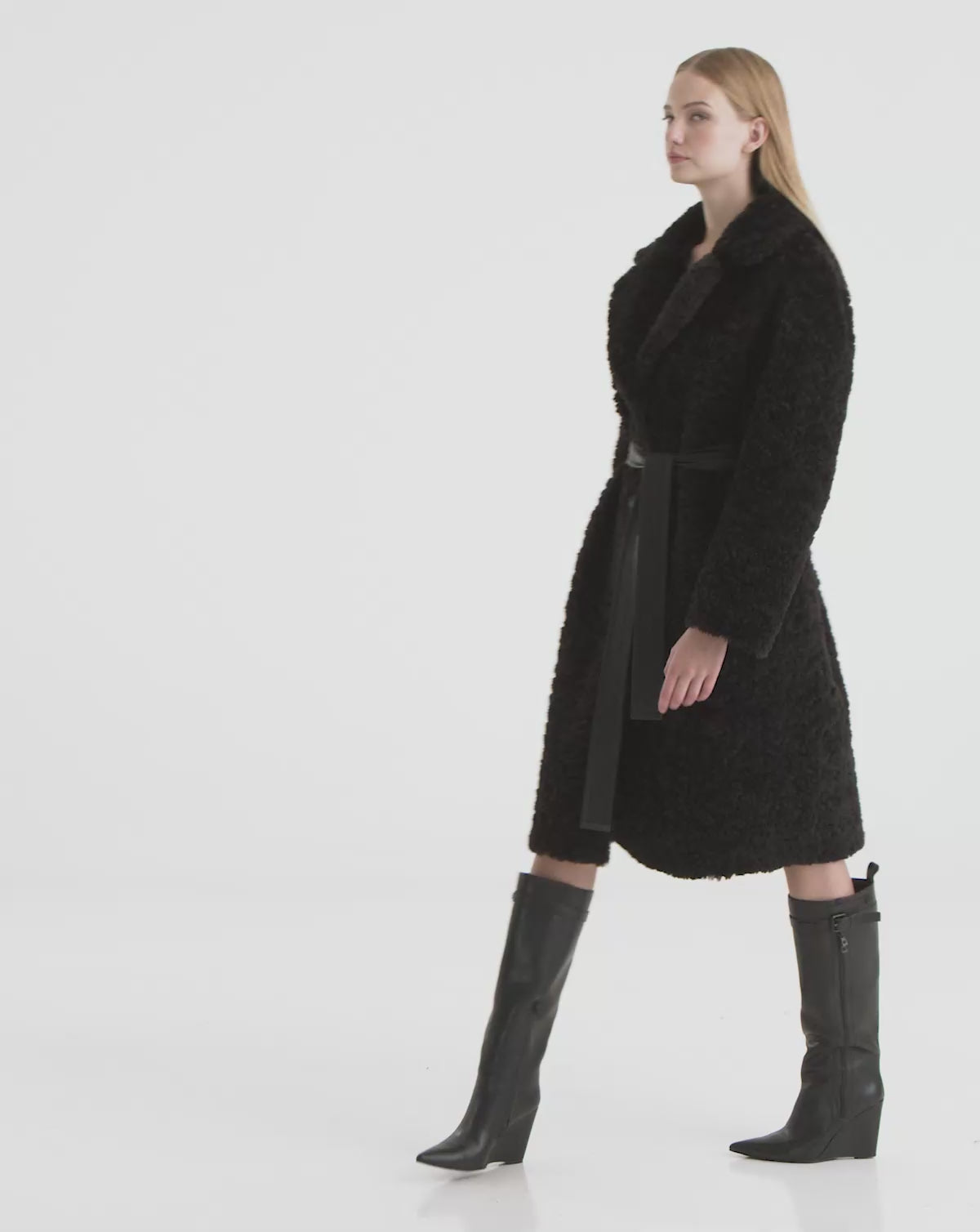 RUDSAK Annabelle Reversible Coat: Teddy & Vegan Leather Styles