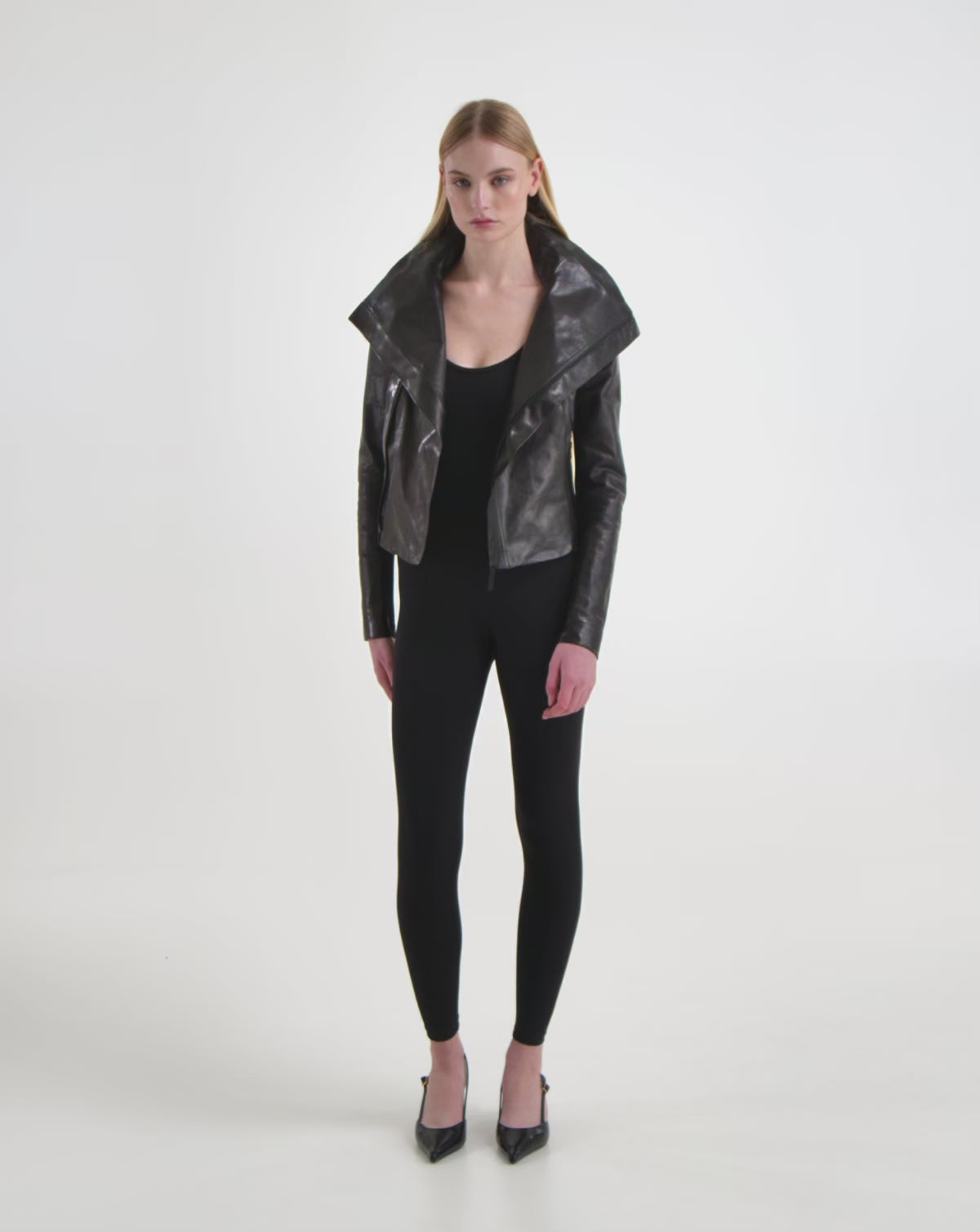RUDSAK AVRIL Women's Black Leather Jacket | Sleek Luxe Style – Rudsak