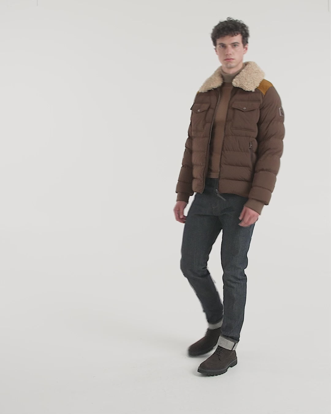RUDSAK ANTHONY Men's Aviator Quilted Jacket | Down & Shearling