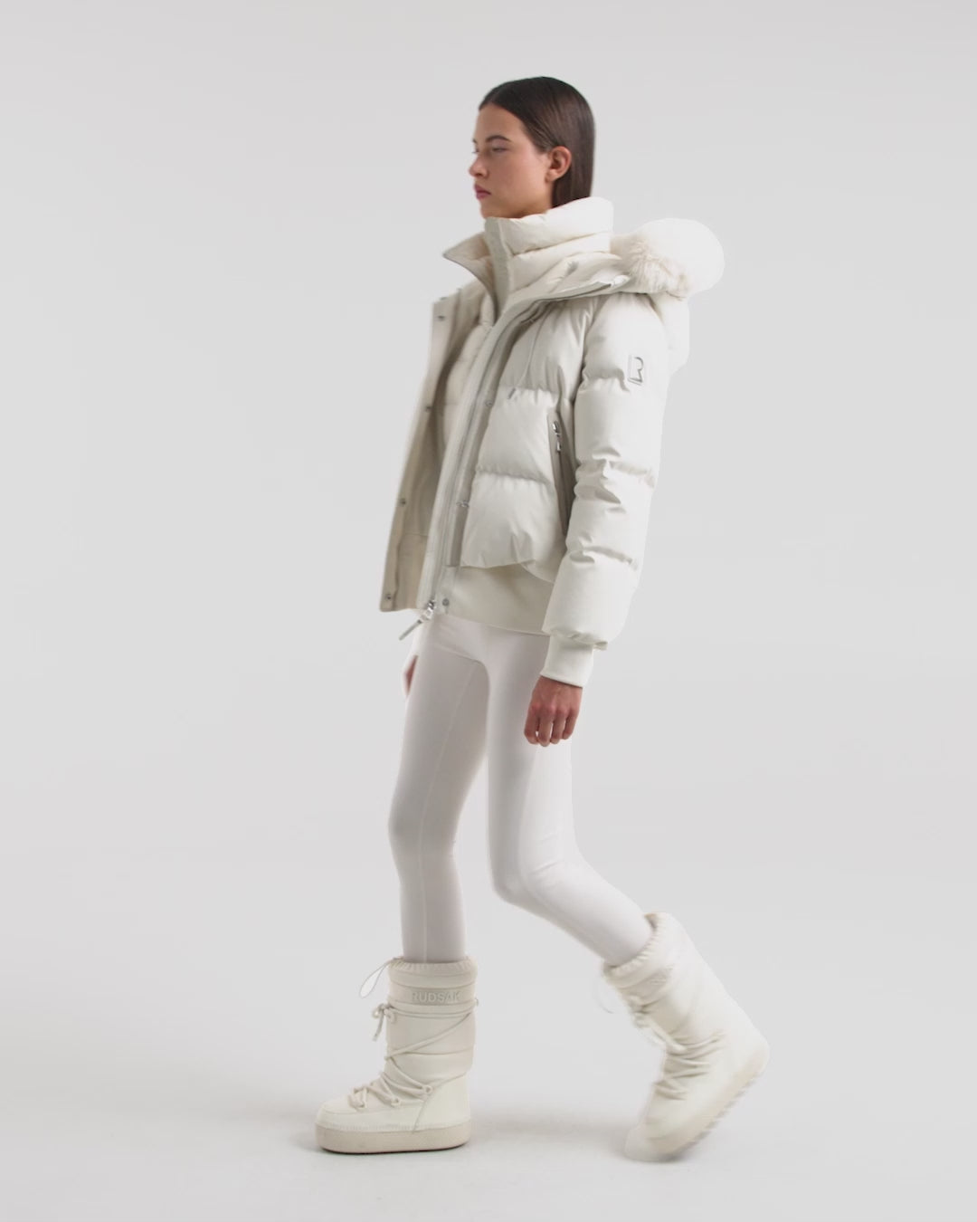 RUDSAK CIEYNA Down-Filled Bomber Jacket | Weather-Resistant Warmth