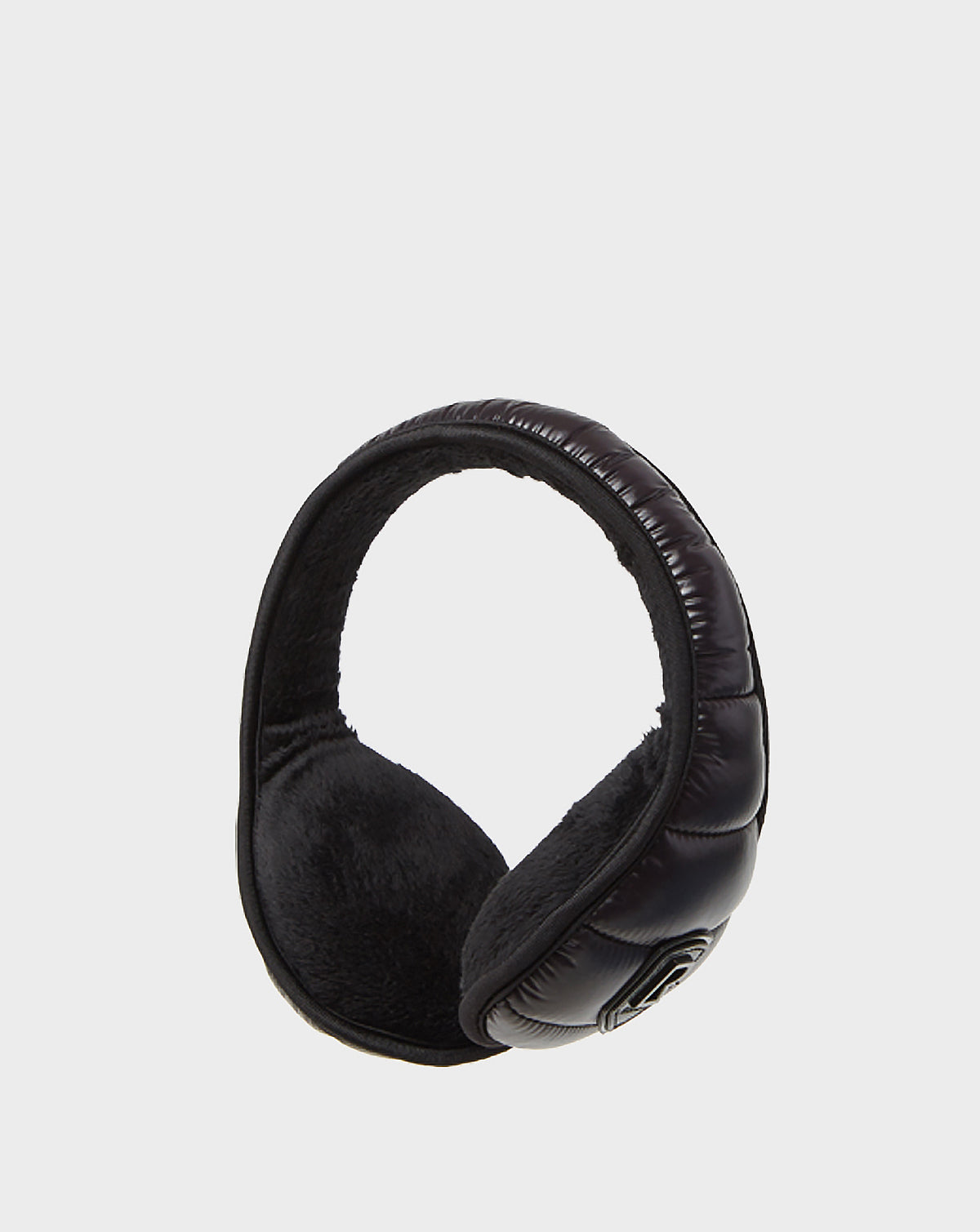 Rudsak's IRENE - CA EN 8421513 BLACK earmuffs feature a plush interior and sleek exterior, shown against a white background—ideal for stylish winter ear protection.