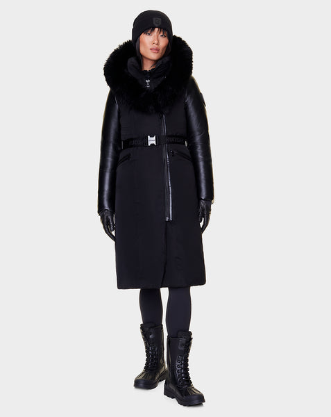 Rudsak jasmine fur hooded clearance coat